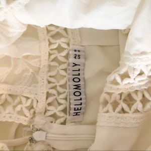 Hello Molly Dresses - Hello Molly White Cream Lace Longsleeve Dress Hello Molly Dresses - Hello Molly White Cream Lace Longsleeve Dress
